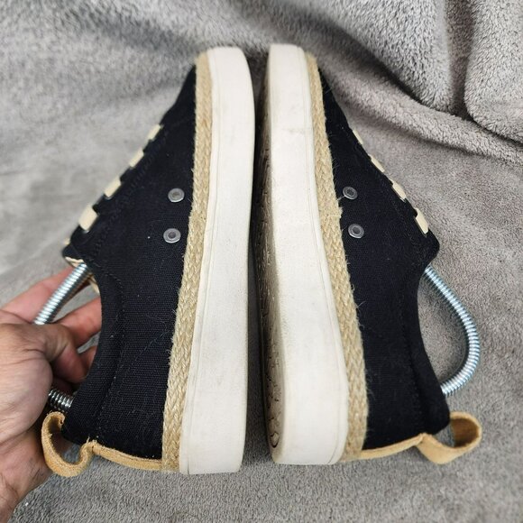 Spenco Shoes Womens Size 8.5 Black Arch Support Slip On Canvas Sneakers - Picture 7 of 11